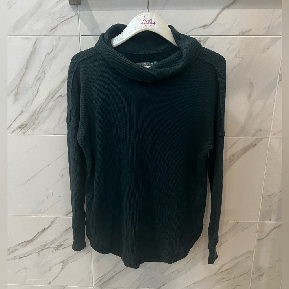 Anthropologie Maeve Ainsley Thermal Turtleneck top - Picture 3 of 6